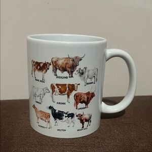 Cow Mug - White Ceramic